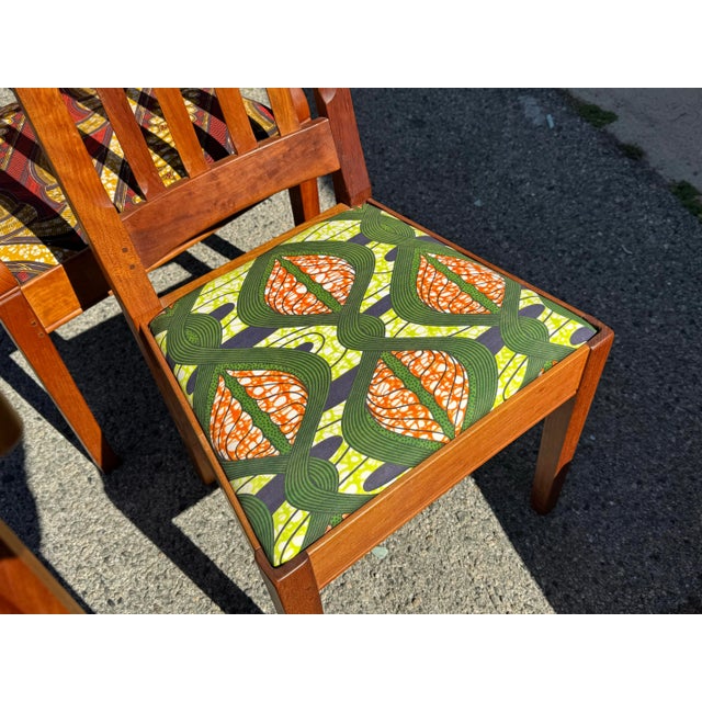 Vintage Thomas Shackleton Lydia Dining Set, Large Table, Three Leaves, Six Chairs and a Bench For Sale In Los Angeles - Image 6 of 12