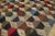 1930s Multicolor Hexagonal Geometric Antique American Hooked Rug 4'2'' X 5'4'' Handwoven Wool Carpet For Sale In New York - Image 6 of 9