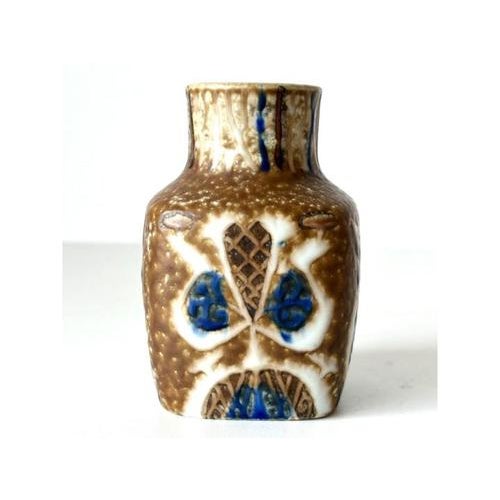 1960s Mid-Century Modern Scandinavian Ceramic Owl Vase attributed to Royal Copenhagen, 1960s For Sale - Image 5 of 8
