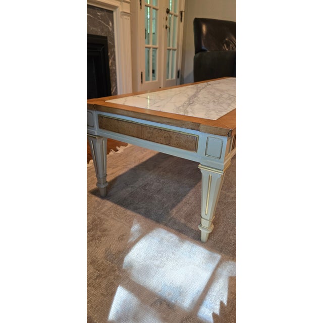 Mid-Century Modern Weiman- Italian Marble Table For Sale - Image 3 of 6