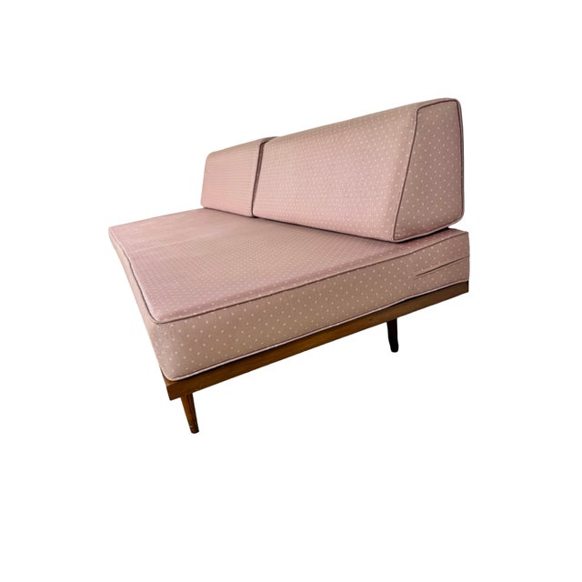 Vintage Mid-Century Modern Wood Platform Sofa Daybed For Sale In Philadelphia - Image 6 of 18