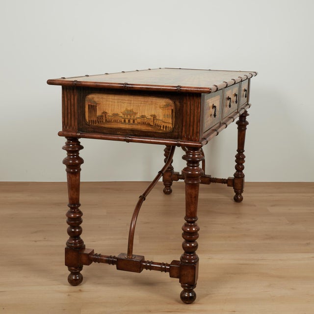 Vintage Faux Bamboo Chinoiserie Server or Console For Sale - Image 17 of 18