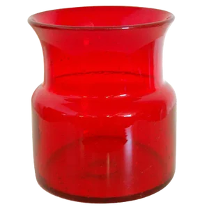 Vintage Erik Höglund Mid-Century Signed Ruby Red Art Glass Vase for Boda C. 1960s