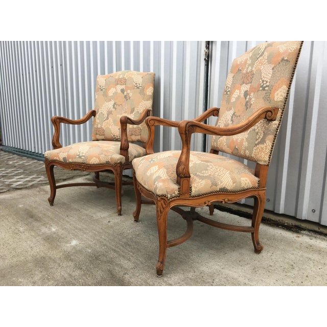 Set of Mid-Century Louis XV Style Armchairs For Sale - Image 17 of 18