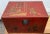 Red Lacquer Chinoiserie Trunk - Box For Sale - Image 9 of 13