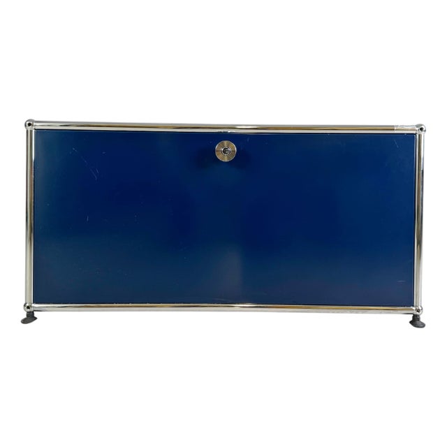 Sideboard Coffee Table in Steel Blue by Fritz Haller for Usm Haller For Sale