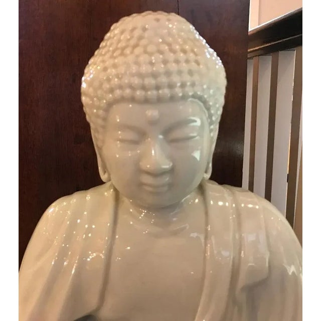 Early 20th Century Antique Japanese Blanc De Chine Buddha For Sale - Image 10 of 12