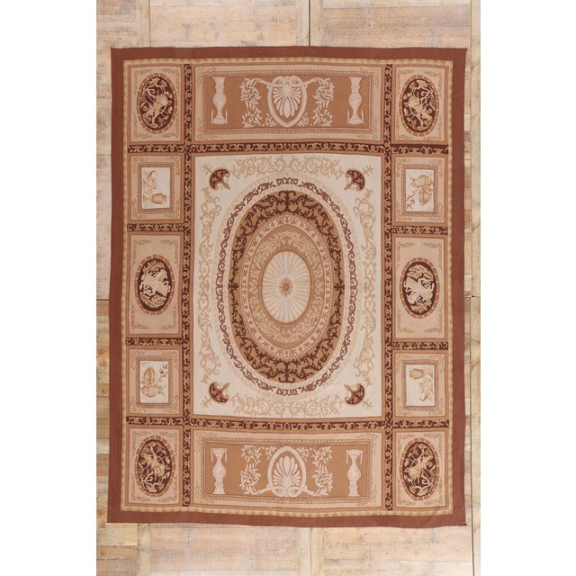 Vintage Chinese Aubusson Rug, 09'00 X 12'01 For Sale - Image 10 of 10