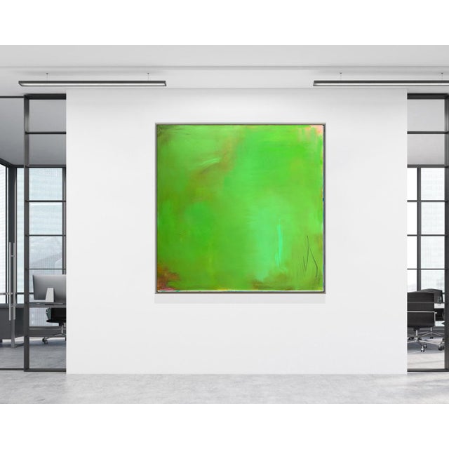 Trixie Pitts Stunning Large "Morning Glory" by Trixie Pitts Abstract Expressionist Oil Painting For Sale - Image 4 of 12