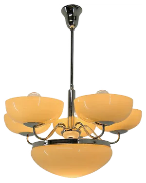 Large Art Deco Chandelier, 1930s