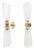 Satin Frosted Murano Glass Wall Sconces, 2000, Set of 2 For Sale