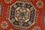 Textile Kazak Rug 4′ X 6’2” Red Wool Tribal Hand-Knotted Oriental Carpet For Sale - Image 7 of 12