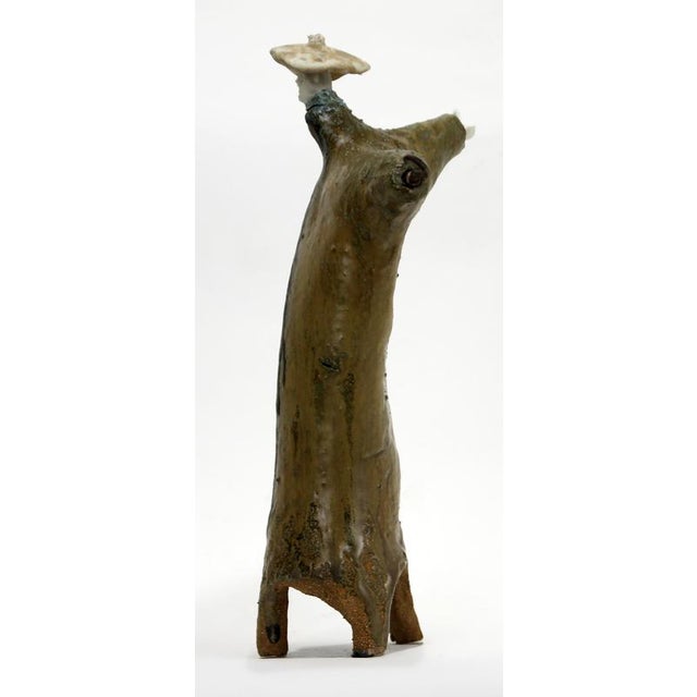 Brown Óscar Aldonza Torres, High Fire Vagrant Figure with Hook, 2023, Ceramic & Forged Iron For Sale - Image 8 of 12