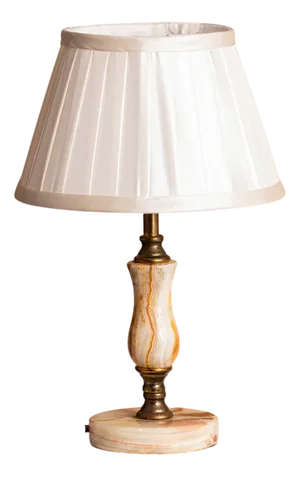 Onyx and Brass Table Lamp by Marmo Lusso