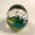 1980s Italian Murano Style Rainbow Bubble Art Glass Paperweight For Sale - Image 4 of 10