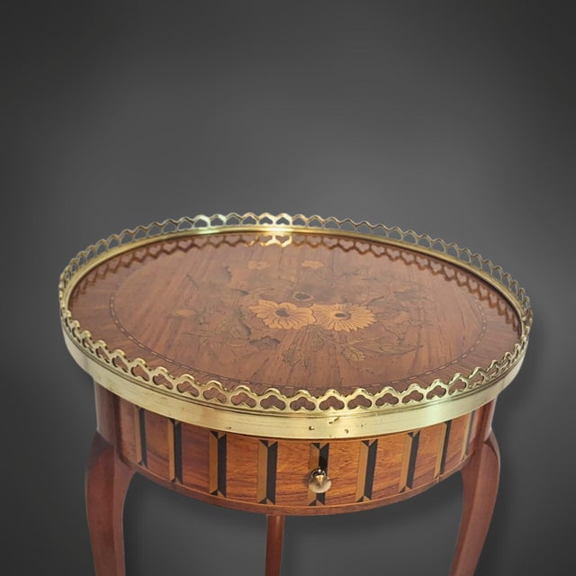 Wood Antique Louis XVI Side Table, France, 1900 For Sale - Image 7 of 13