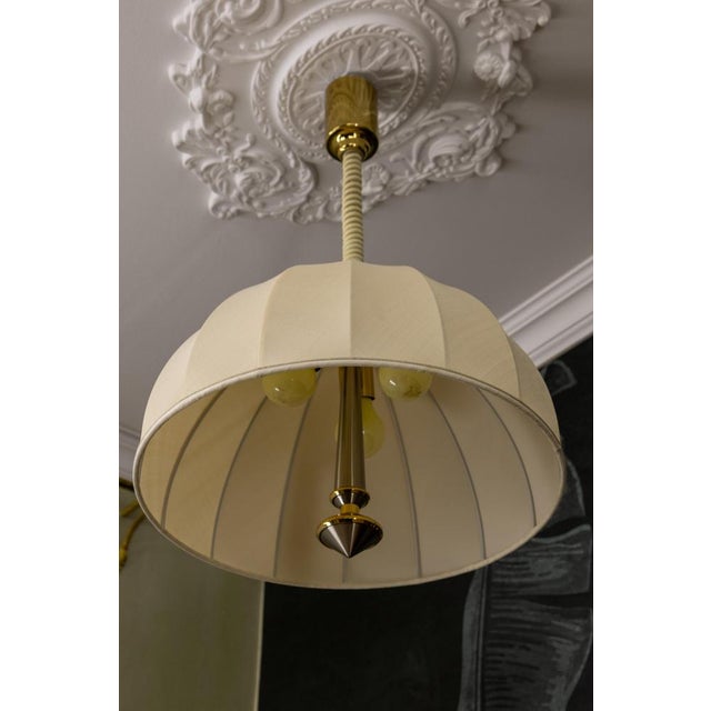 Three-Light Adjustable Height Pendant Light, 1980s For Sale - Image 12 of 18