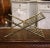 Metal Mid-Century French Faux Bamboo Brass Magazine Rack in Baguès Style For Sale - Image 7 of 8