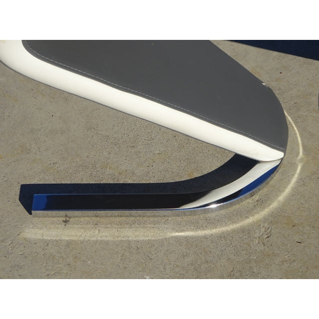 Textile Zig Zag Chairs with Chrome Base, 2000s, Set of 3 For Sale - Image 7 of 18