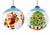 Hand-Painted Blown Glass Christmas Ornaments, Eastern Europe, 1950s, Set of 4 For Sale - Image 3 of 9