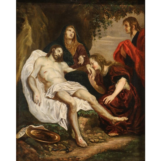 Lamentation of Christ Follower of Anthony van Dyck (Antwerp 1599 - London 1641) Late 17th-early 18th century Oil on canvas...