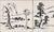 Carrie Mae Robbins (American, 1943-2024) Set of Four Japanese Landscape Scene with Pagoda Tiles, 1958, signed "Carrie"...
