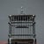 This distinctive vintage Chinese square cricket cage is handcrafted from dark black sandalwood with fine metal bars. The...