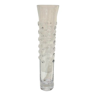 Chip Scarborough Tall Handblown Glass Vase For Sale
