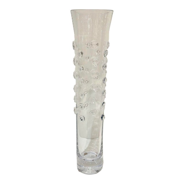 Chip Scarborough Tall Handblown Glass Vase For Sale