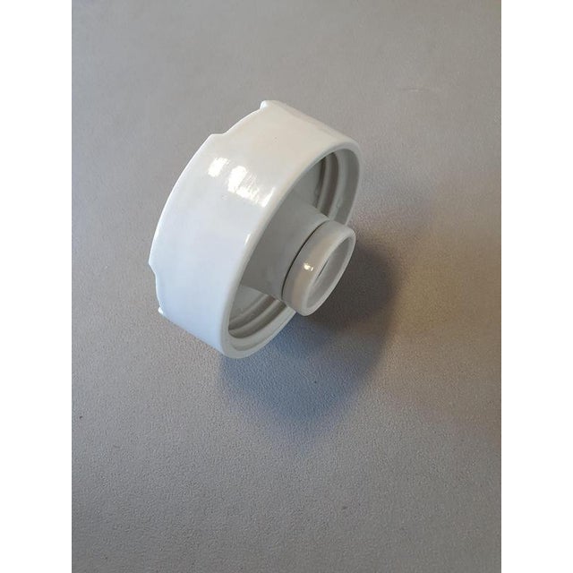 White LJS 970 Flush Mount by Prof. Wilhelm Wagenfeld For Sale - Image 8 of 11