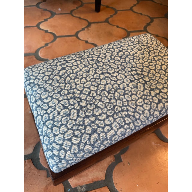 Leopard Print Footstool For Sale - Image 4 of 7