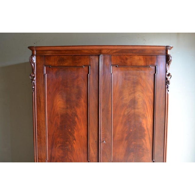 Antique German Mahogany Cabinet For Sale - Image 3 of 10