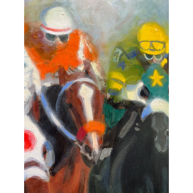 A surge of motion defines this dynamic equestrian scene, rendered in a Post‑Impressionist spirit that favors sensation...