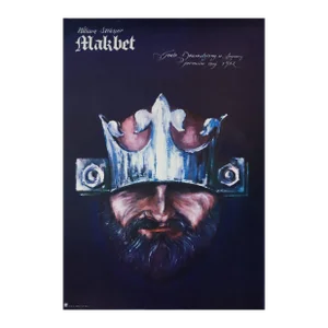 1982 Original Polish Theater Poster, Makbeth (Macbeth)