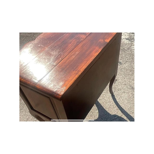 Vintage Regency Wave Front Chest of Drawers For Sale - Image 9 of 12