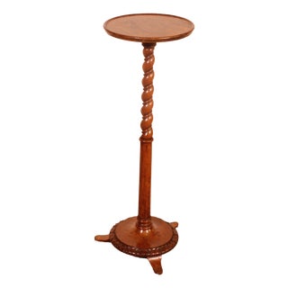 Small Pedestal Table in Walnut, 1800s For Sale