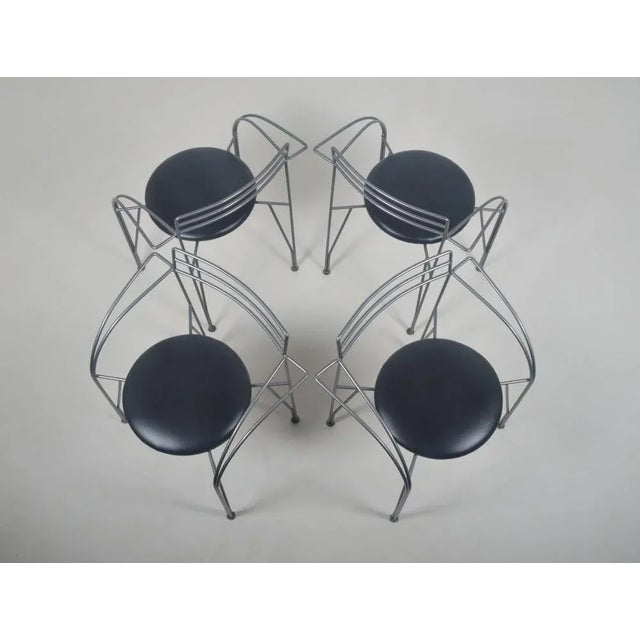 Lune d'Argent Chairs by Pascal Mourgue for Fermob, 1980s, Set of 4 For Sale - Image 3 of 8