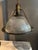 Metal Industrial Burnished Brass and Glass Pendants from Holophane, Set of 3 For Sale - Image 7 of 13