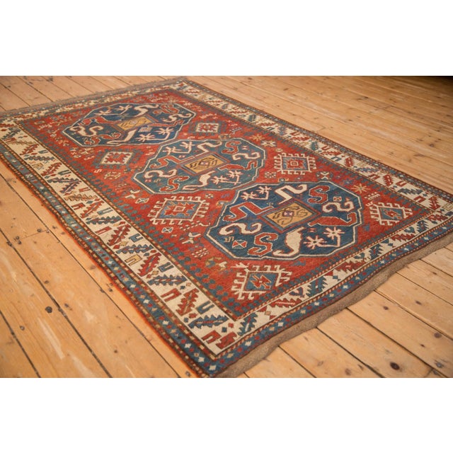 1920s Antique Kazak Rug - 4'11" x 7'3" For Sale - Image 5 of 12