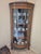 Antique Oak Corner Curio Cabinet For Sale In Palm Springs - Image 6 of 13