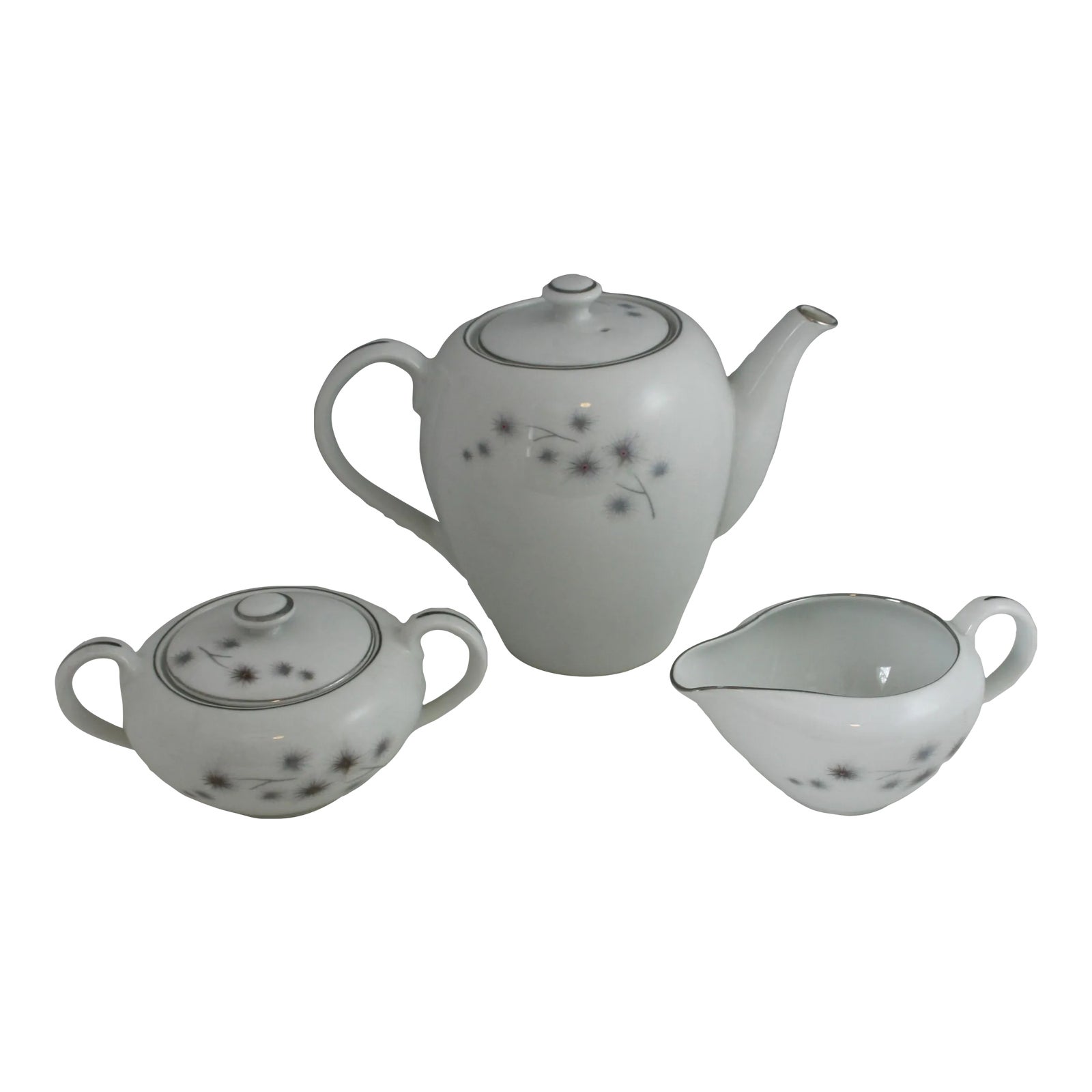 Mid Century Platinum Starburst by Creative Fine China 5