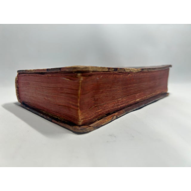 Brown Royal Alliance 18th-Century French Trompe L’Œil Book Box (Livre Secet) – Louis XV & Marie Leszczyńska (Dated 1756) For Sale - Image 8 of 9