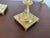 1960s Vintage Heavy Solid Brass Candlesticks - a Pair For Sale - Image 5 of 9