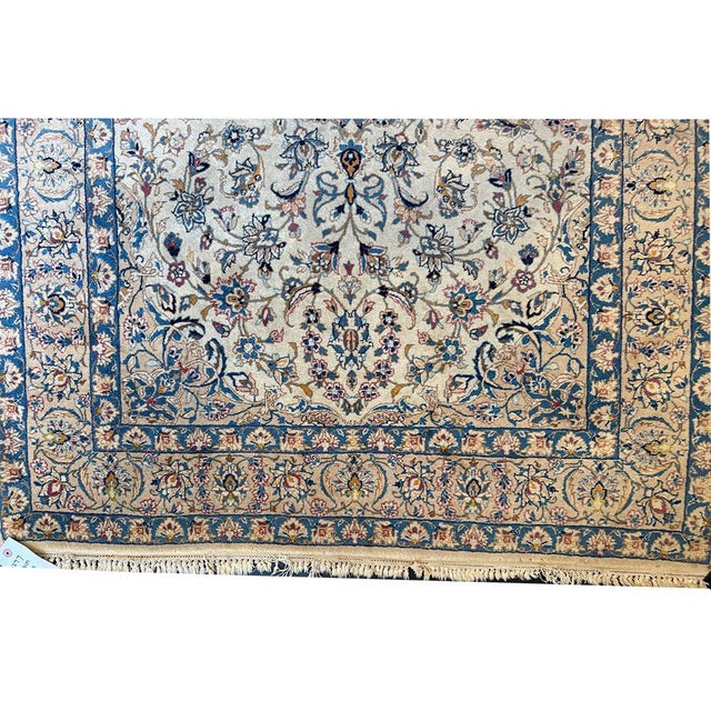 Ivory 1960s La Nain Persian Rug For Sale - Image 8 of 8
