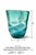 Late 20th Century Late 20th Century Hand-Blown Blue-Green Art Glass Vase – Organic Wavy Form Aqua Decorative Vessel For Sale - Image 5 of 5