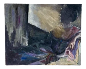 Figurative Painting of a Woman Reclining