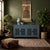Asian Gray Shutter Doors Hardware Sideboard Credenza Console Cabinet For Sale - Image 11 of 11