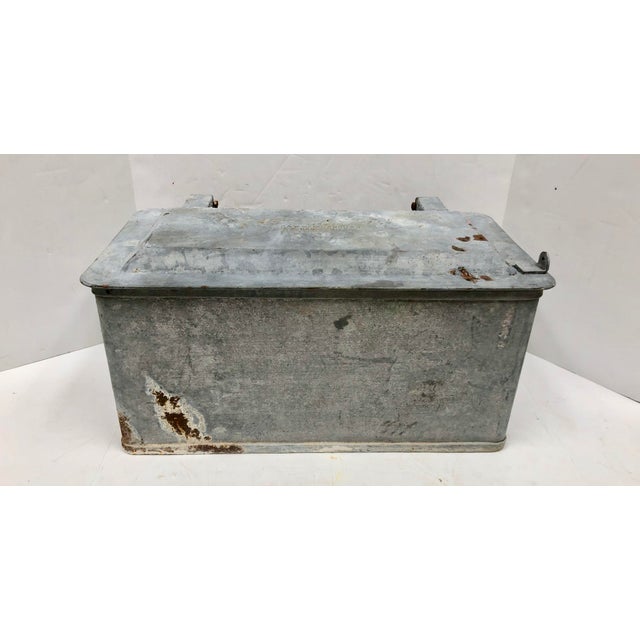Antique Galvanized Metal Bronx Ice Chest Chairish