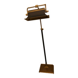 1980s Chapman Edwardian Pole Hand Brass Floor Lamp For Sale