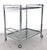 1970s Mid-Century Italian Chrome and Glass Two Tier Rolling Bar Cart, 1970s For Sale - Image 5 of 17